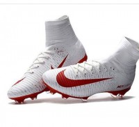 Botita Nike Mercurial Superfly Blanco y Rojo